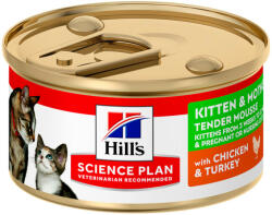 Hill's Hill's SP Feline Kitten & Mother Mousse Chicken &Turkey 85 g (conserva)