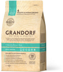 Grandorf GD-Cat - 4 Meat & Brown Rice - Adult Indoor - 400 g