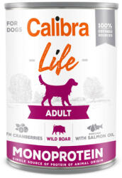 Calibra Dog Life can Adult Wild Boar with Cranberries 400 g