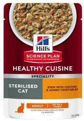 Hill's Hill's SP Feline Adult Sterilised Chicken & Vegetables Stew 80 g