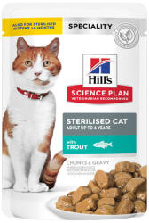 Hill's Hill's SP Feline Adult Sterilised Trout 85 g (plic)