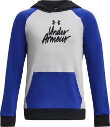 Under Armour Rival Fleece Script Colorblock Kapucnis melegítő felsők 1379795-400 Méret YXS