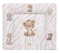 Babastar puha pelenkázó lap 85*75 cm - rózsaszín szafari - babyshopkaposvar