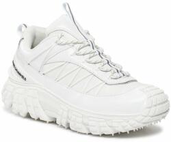 KARL LAGERFELD Sneakers KARL LAGERFELD KL63723 White Lthr & Textile w/Silver