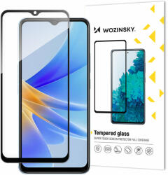 Wozinsky edzett védőüveg a Oppo A17 telefonhoz - Fekete