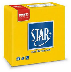 FATO Sztár szalvéta 2 rétegű 38x38cm sárga 40 szál/csomag (AD82990200)