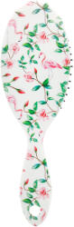 Global Fashion Perie de păr, ovală, imprimeu flamingo roz