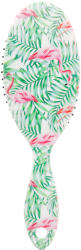 Global Fashion Perie de păr, ovală, imprimeu flamingo