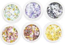 Global Fashion Set 6 paiete decorative pentru unghii, diverse culori
