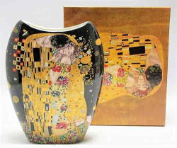 P&P Import Porcelán váza íves, 6, 5x15x19cm, Klimt: The Kiss (A csók)
