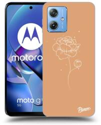 Picasee Husă transparentă din silicon pentru Motorola Moto G54 5G - Peonies