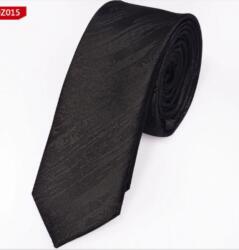 Maria King Fekete mintás vékony nyakkendő (WNY98)
