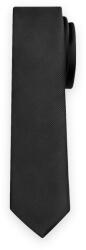 Willsoor Férfi keskeny fekete nyakkendő kifinomult csíkokkal 15915