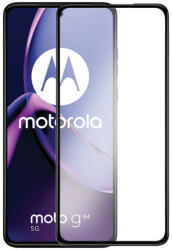 Picasee Sticlă securizată de protecție 3D cu cadru pentru Motorola Moto G84 5G - neagră