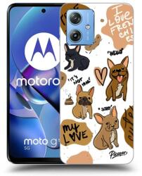 Picasee Husă neagră din silicon pentru Motorola Moto G54 5G - Frenchies