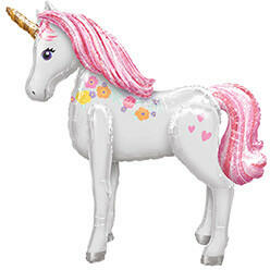 anagram Óriás álló lufi, sétáló 46 inch 116 cm, Unikornis, csak levegővel tölthető (LUFI117854)