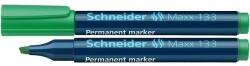 Schneider Permanent marker SCHNEIDER Maxx 133, varf tesit 1+4mm - verde (S-113304) - officeclass