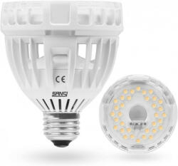 Sansi Electronic Engineering Co. Ltd Növénynevelő Lámpa, SANSI 15W A E27 Ø8.5cm 34xLED-es meleg fehér fényű