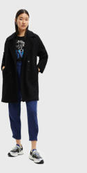 Desigual Gyapjú kabát London 22WWEW16 Fekete Relaxed Fit (London 22WWEW16)