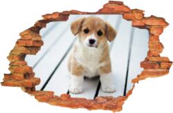iPrint Sticker "Wall Crack" Dog 2 - 120 x 80 cm (AVX-CRACK-127)