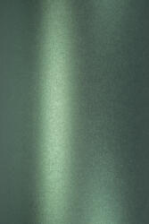 Hârtie decorativă colorată metalizată Majestic 250g Gardeners Green verde buc. 10A5