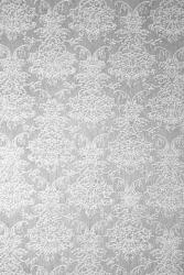  Hârtie decorativă căptuțeală alb - ornament cu sclipici argintiu 58x90 1 buc