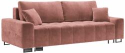 Micadoni Rózsaszín bársony háromszemélyes kanapéágy MICADONI BYRON 250 cm (MIC3SF1BYRON2)