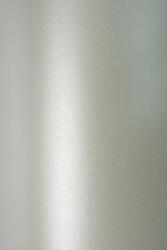 Hârtie decorativă colorată metalizată Sirio Pearl 125g Platinum argint buc. 10A5