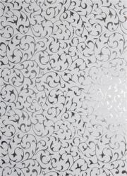 Hârtie decorativă alb - dantelă argintie18x25 5buc