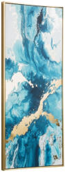 Kave Home Kék arany absztrakt festmény Kave Home Ikonikus 120 x 50 cm (LF-AA4462)
