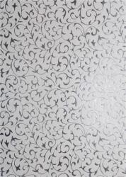  Hârtie decorativă metalizată alb - dantelă argintie 56x76 1 buc