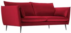 Micadoni Piros bársony háromszemélyes kanapé MICADONI AGATE 223 cm (MIC4SF2AGATE9)
