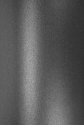 Favini Hârtie decorativă colorată metalizată Majestic 120g Antracyt negru buc. 10A4