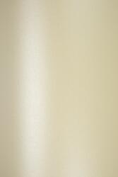 Favini Hârtie decorativă colorată metalizată Majestic 290g Candelight Cream ecru 72x102 R100 1 buc