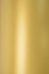  Hârtie decorativă colorată metalizată Sirio Pearl 230g Aurum auriu buc. 10A5