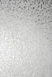 Hârtie decorativă căptuțeală ecru - dantelă argintie 58x90 1 buc