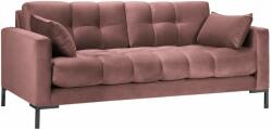 Micadoni Rózsaszín bársony háromszemélyes kanapé MICADONI MAMAIA 177 cm (MIC_2S_F1_MAMAIA4)