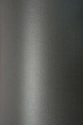 Fedrigoni Hârtie decorativă colorată metalizată Sirio Pearl 290g Merida Gray gri închis 72x102 R100 1 buc