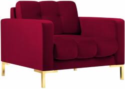 MICADONI Mamaia vörös bársony fotel arany alappal (MICARM51E1MAMA3)