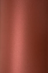 Hârtie decorativă colorată metalizată Sirio Pearl 290g Merida Burgund burgundy buc. 10A4
