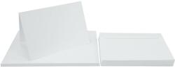  Set de hârtie simplă decorativă Lessebo 240g alb cu pliere + plicuri C6 Lessebo alb buc. 25