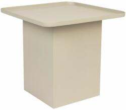 White Label Krémfehér matt fém oldalasztal WLL SVERRE 44 x 44 cm (2300296)