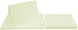  Set de hârtie simplă decorativă Lessebo 240g ecru cu pliere + plicuri C6 Lessebo ecru buc. 25