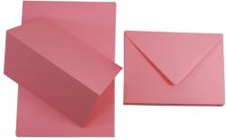 Set cu pliere Rainbow hârtie 160g roz + plicuri B6 80g buc. 25