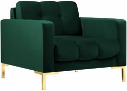 MICADONI Mamaia zöld bársony fotel arany alappal (MICARM51E1MAMA6)