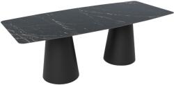 Marco Barotti Fekete márvány étkezőasztal Marco Barotti Tivoli 220 x 100 cm (MB4002_MB3004)