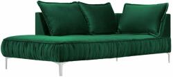 MICADONI Zöld bársony fotel MICADONI JARDANITE 213 cm, bal (MICCHLJARDAN3)