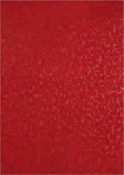  Hârtie decorativă roșu - dantelă din piele de căprioară 18x25 5buc