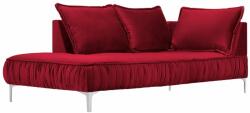 MICADONI Piros bársony fotel MICADONI JARDANITE 213 cm, bal (MICCHLJARDAN2)