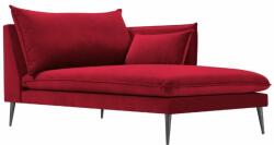 MICADONI Piros bársony fotel MICADONI AGATE 165 cm, jobb (MICCHRF2AGATE9)